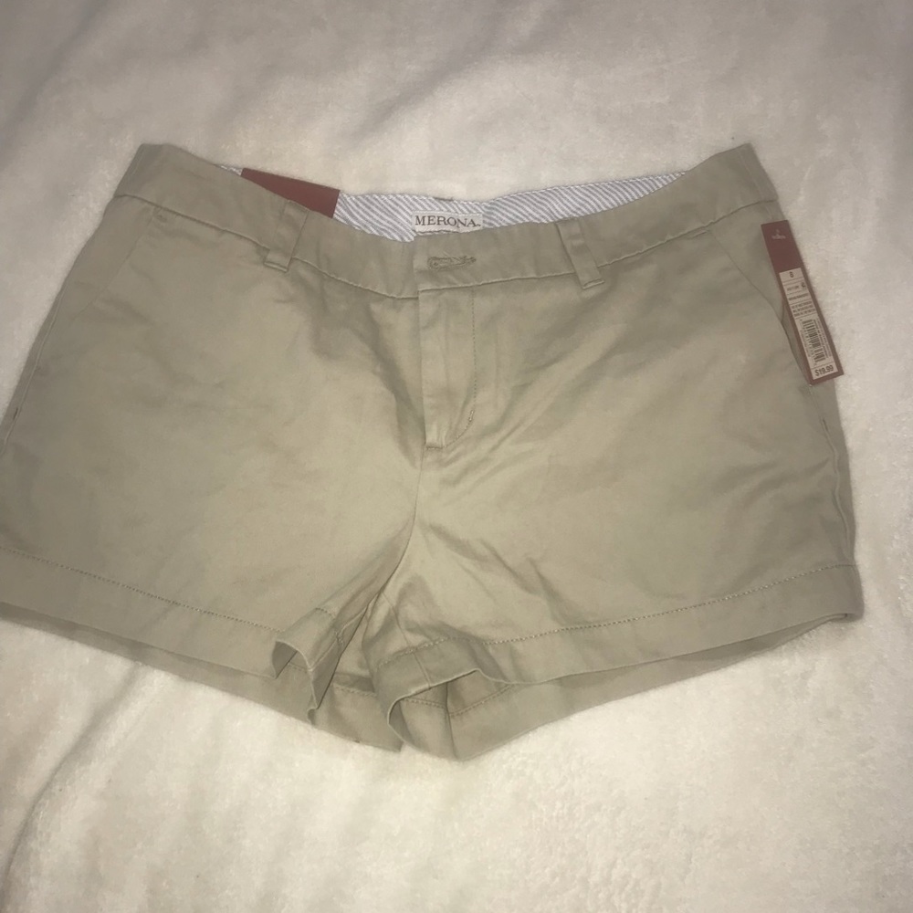 khaki shorts